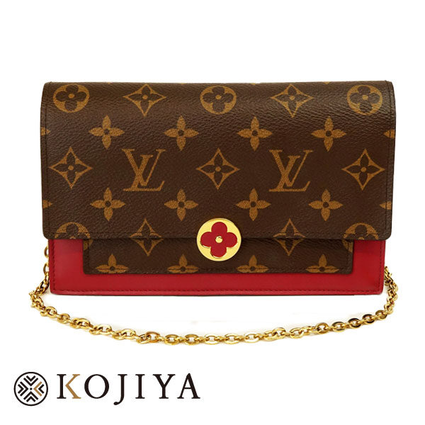 LOUIS VUITTON ルイ ヴィトン ポルトフォイユ フロール チェーン モノグラム キャンバス M67404